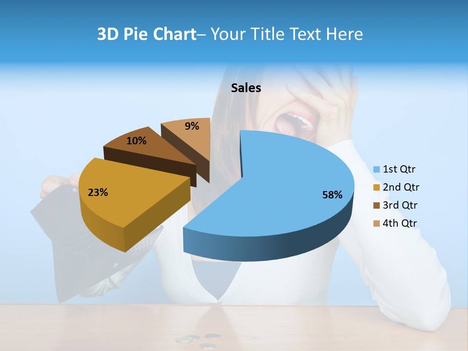Bankrupt Empty Credit PowerPoint Template
