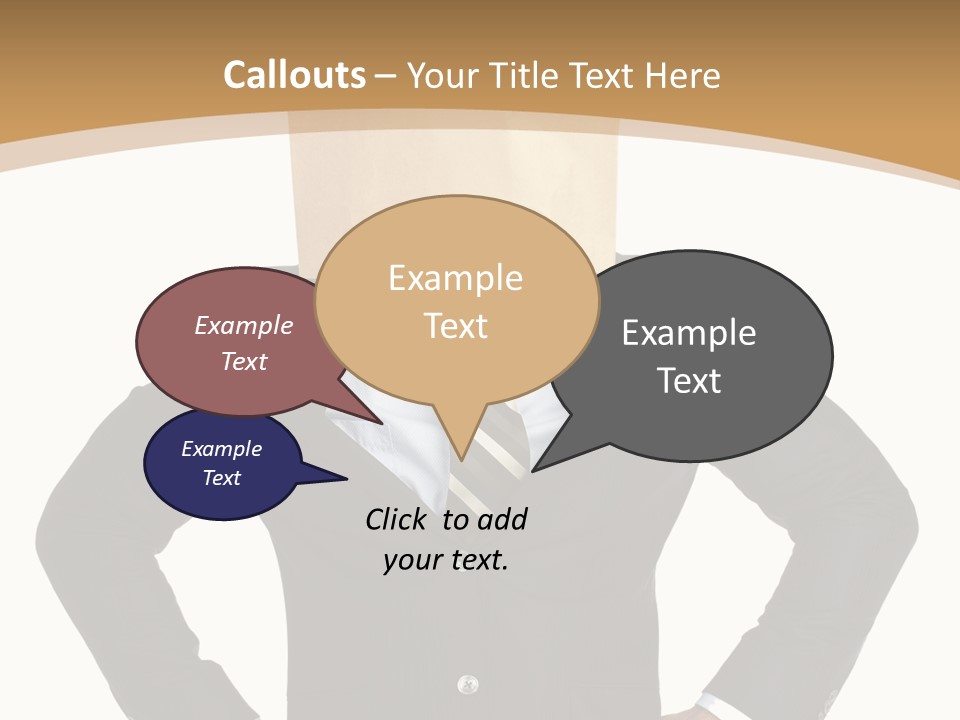Transparent Sign Communications PowerPoint Template