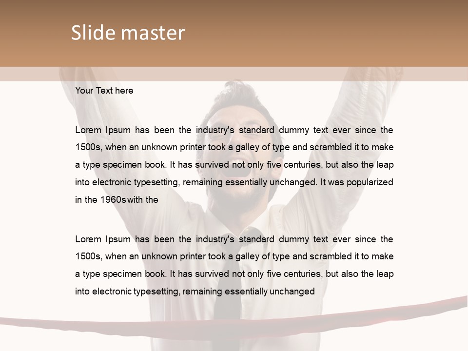 Success Occupation Aim PowerPoint Template