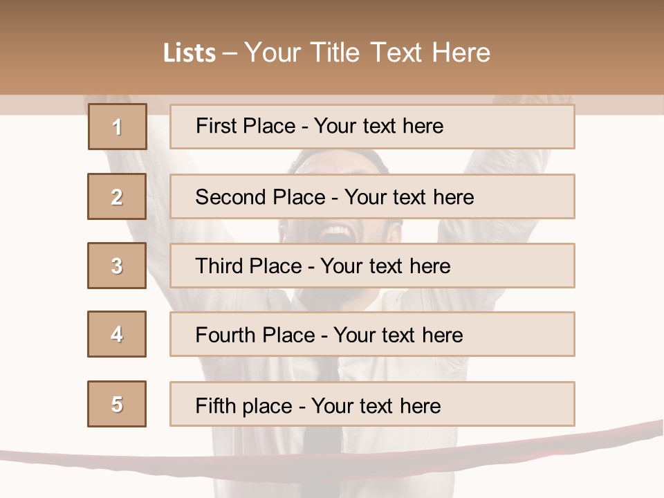 Success Occupation Aim PowerPoint Template