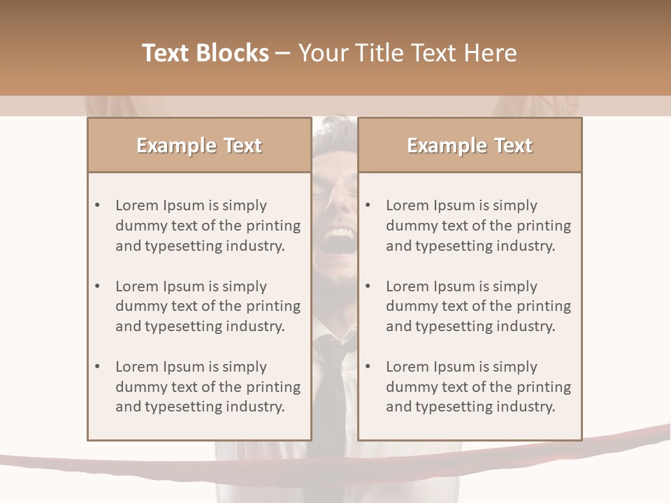 Success Occupation Aim PowerPoint Template