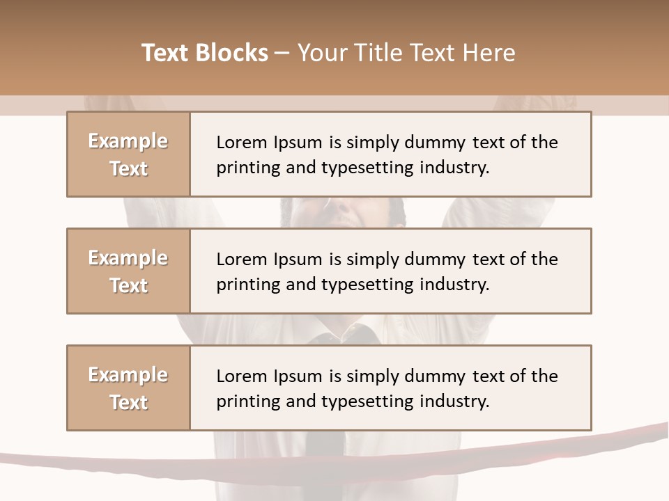 Success Occupation Aim PowerPoint Template