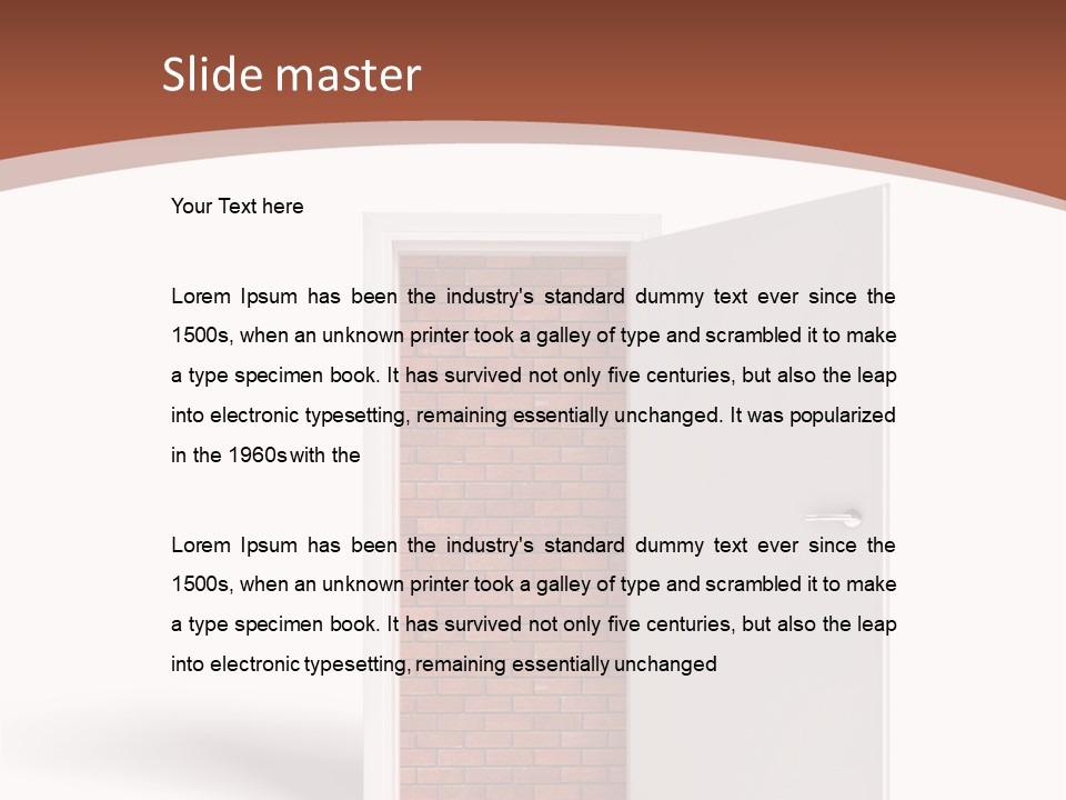 Concept Wall Abstract PowerPoint Template