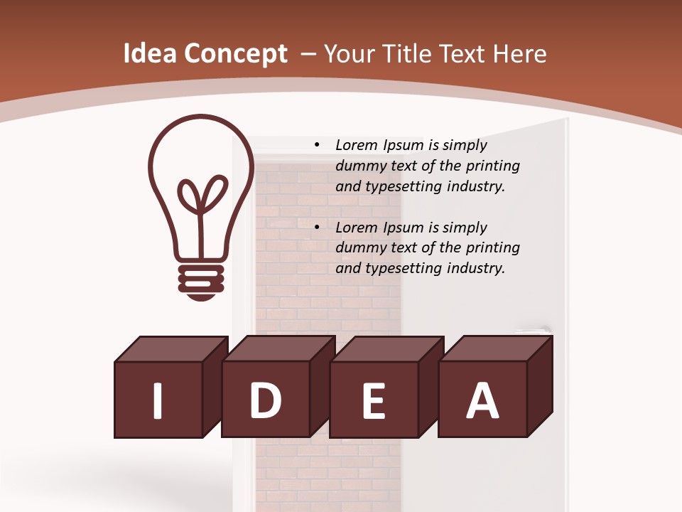 Concept Wall Abstract PowerPoint Template