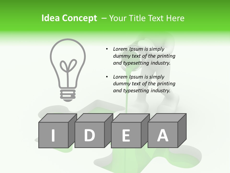 Solution Box Bucket PowerPoint Template