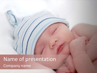 Innocence Caucasian White PowerPoint Template