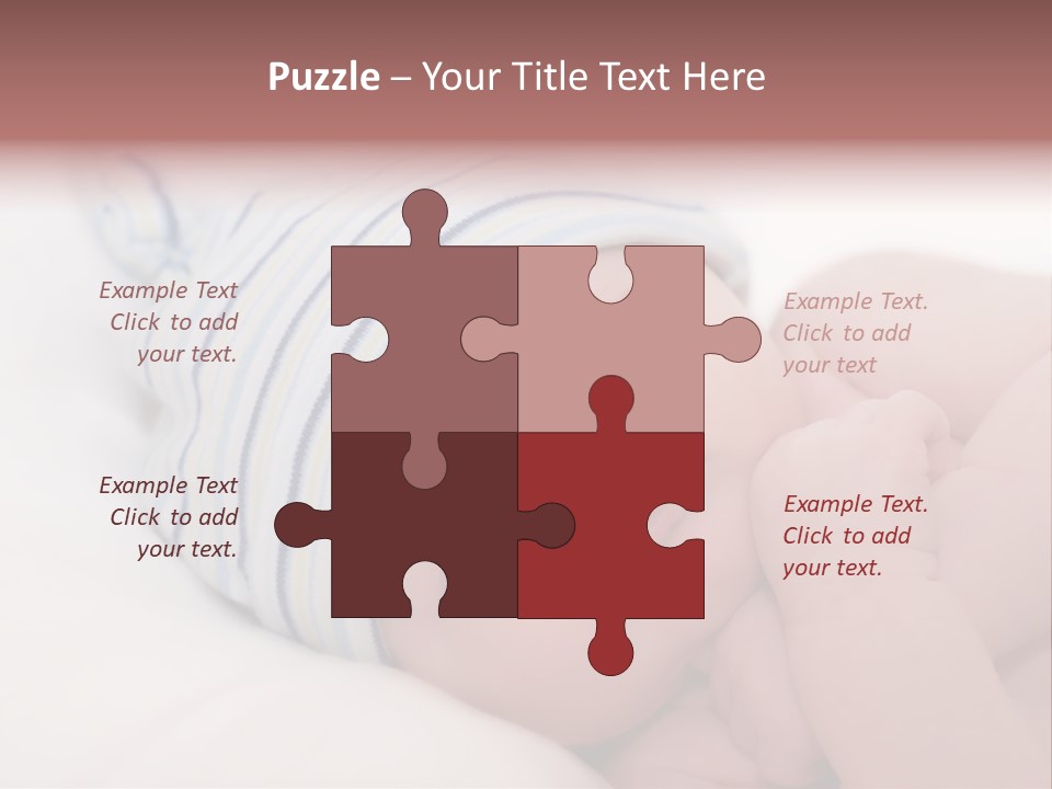 Innocence Caucasian White PowerPoint Template