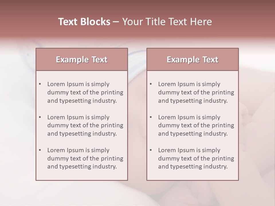 Innocence Caucasian White PowerPoint Template