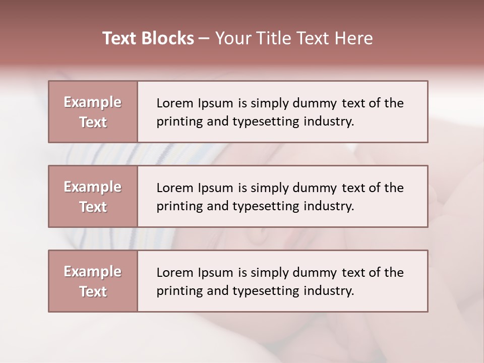 Innocence Caucasian White PowerPoint Template