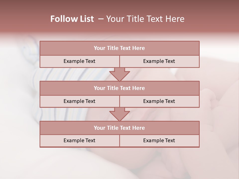 Innocence Caucasian White PowerPoint Template