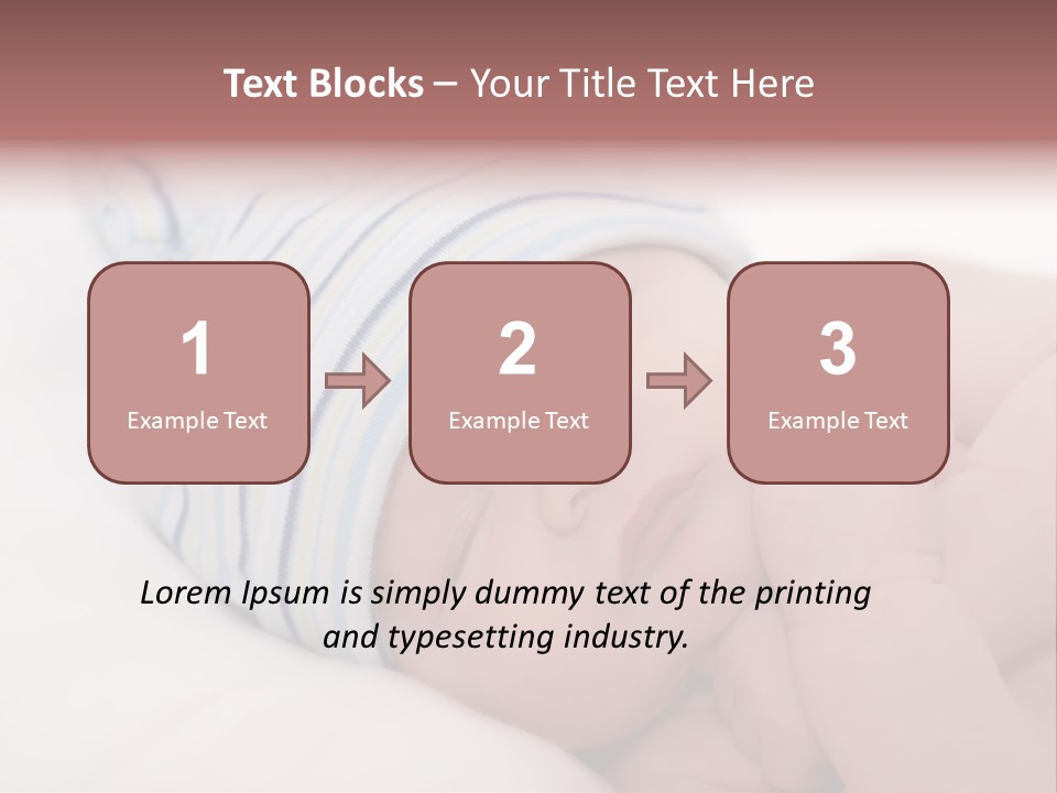 Innocence Caucasian White PowerPoint Template