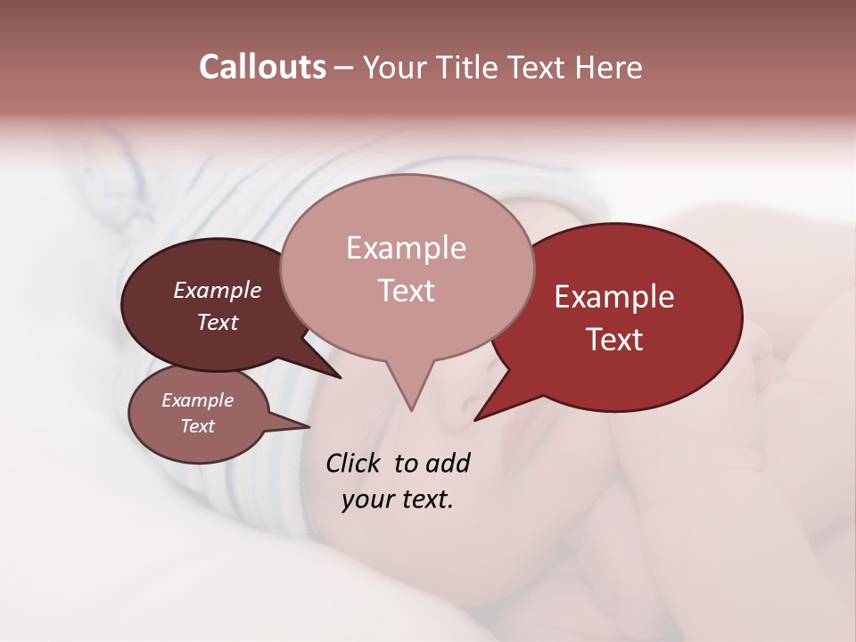 Innocence Caucasian White PowerPoint Template