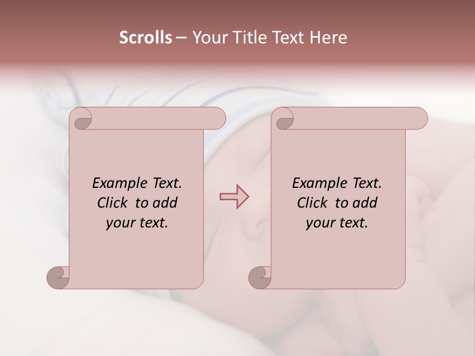 Innocence Caucasian White PowerPoint Template