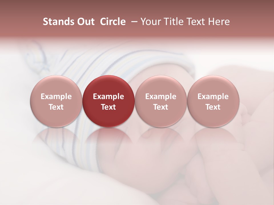 Innocence Caucasian White PowerPoint Template