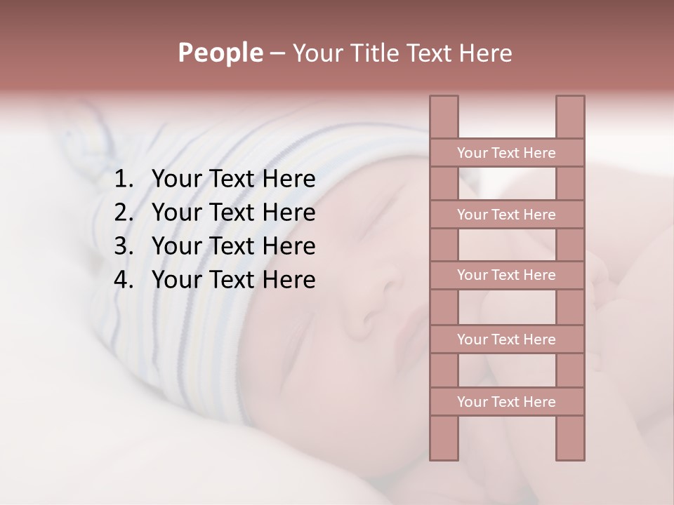 Innocence Caucasian White PowerPoint Template