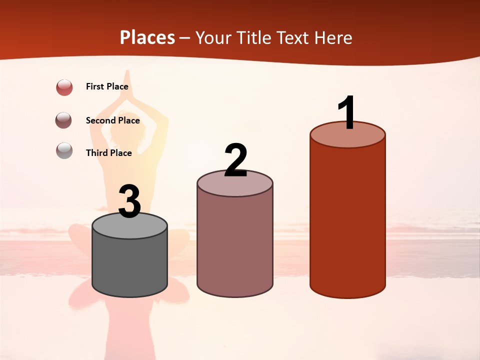 Sunset Spirituality Girl PowerPoint Template