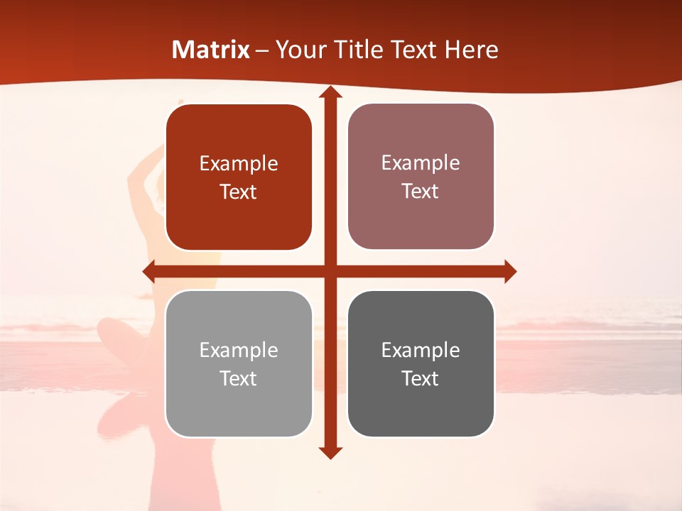 Sunset Spirituality Girl PowerPoint Template