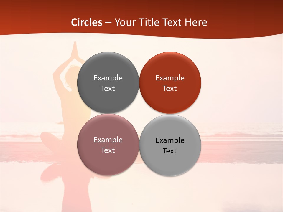 Sunset Spirituality Girl PowerPoint Template