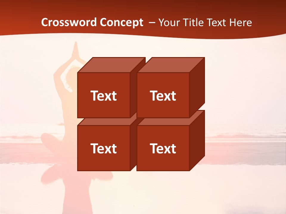 Sunset Spirituality Girl PowerPoint Template