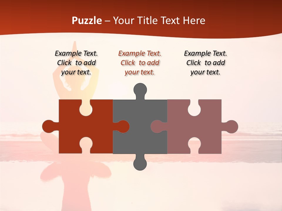 Sunset Spirituality Girl PowerPoint Template