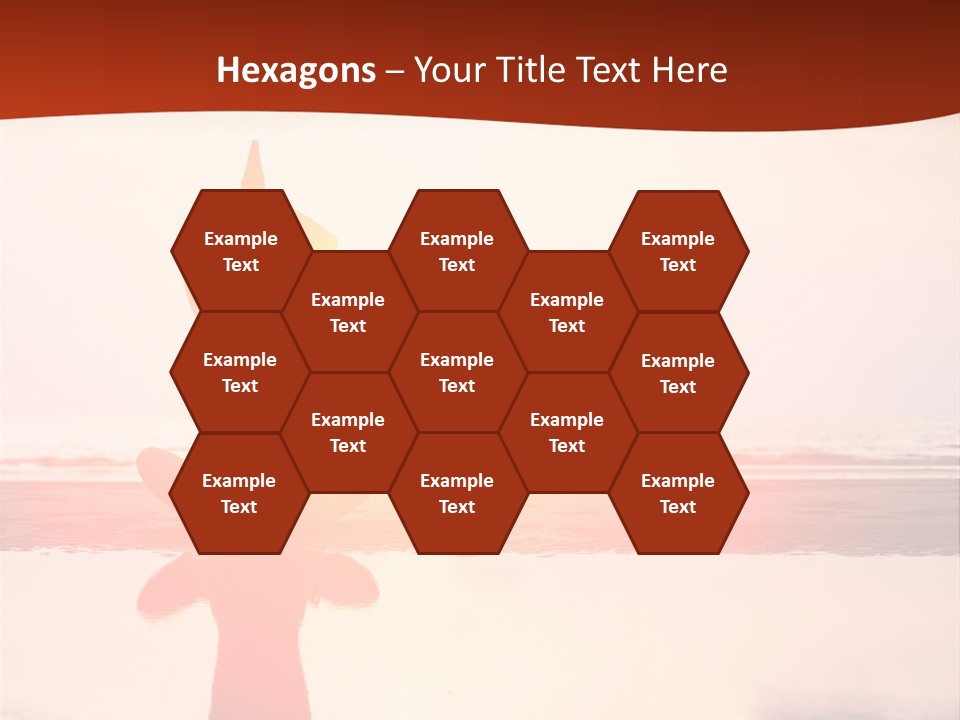 Sunset Spirituality Girl PowerPoint Template