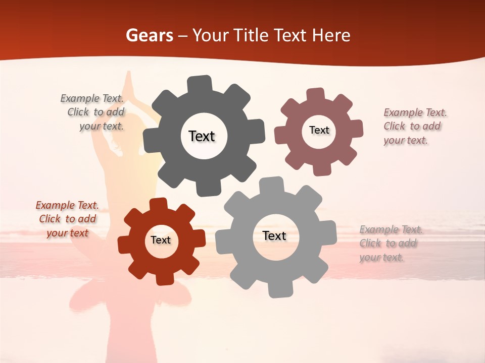 Sunset Spirituality Girl PowerPoint Template