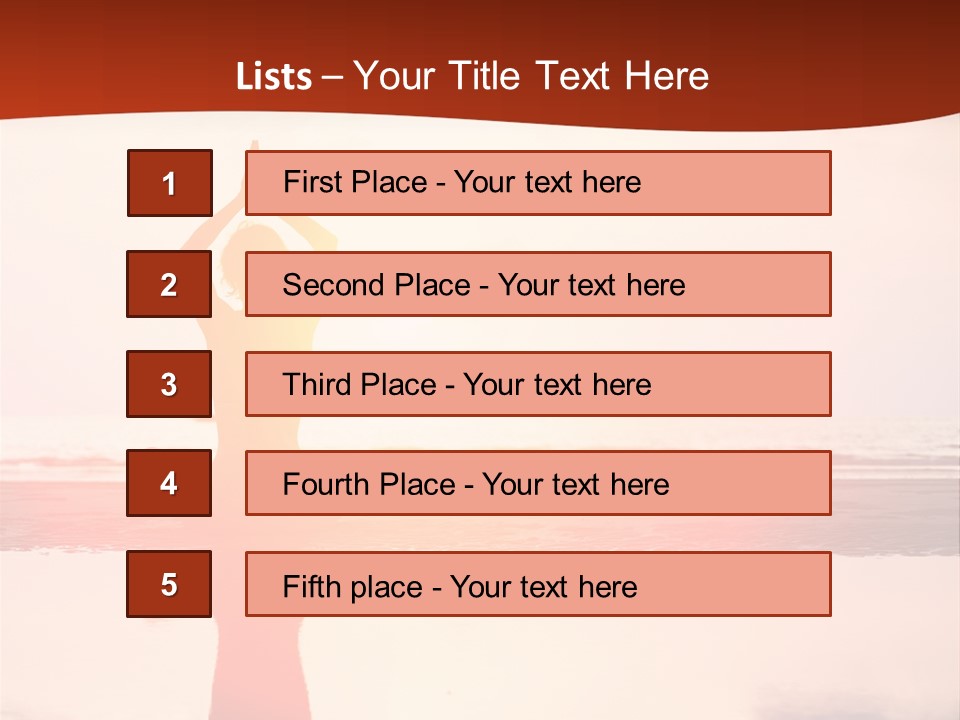 Sunset Spirituality Girl PowerPoint Template