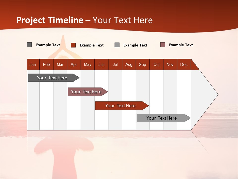 Sunset Spirituality Girl PowerPoint Template