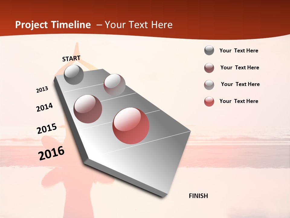 Sunset Spirituality Girl PowerPoint Template