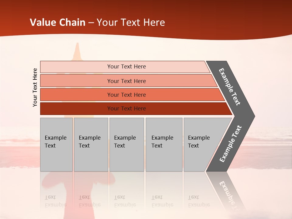 Sunset Spirituality Girl PowerPoint Template
