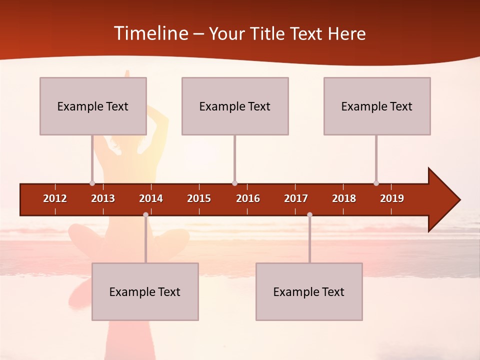 Sunset Spirituality Girl PowerPoint Template
