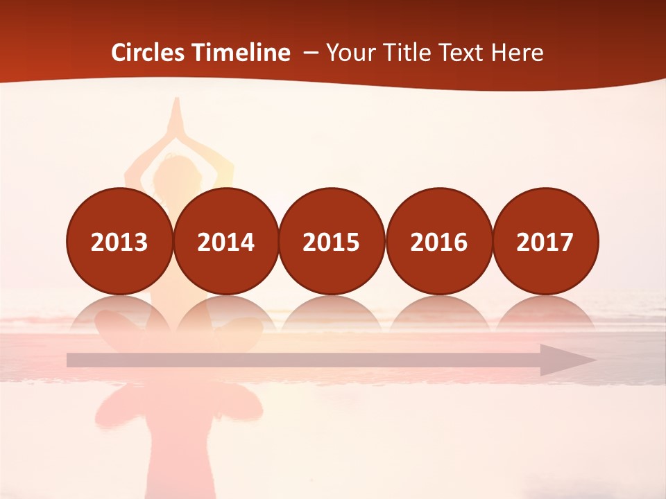 Sunset Spirituality Girl PowerPoint Template