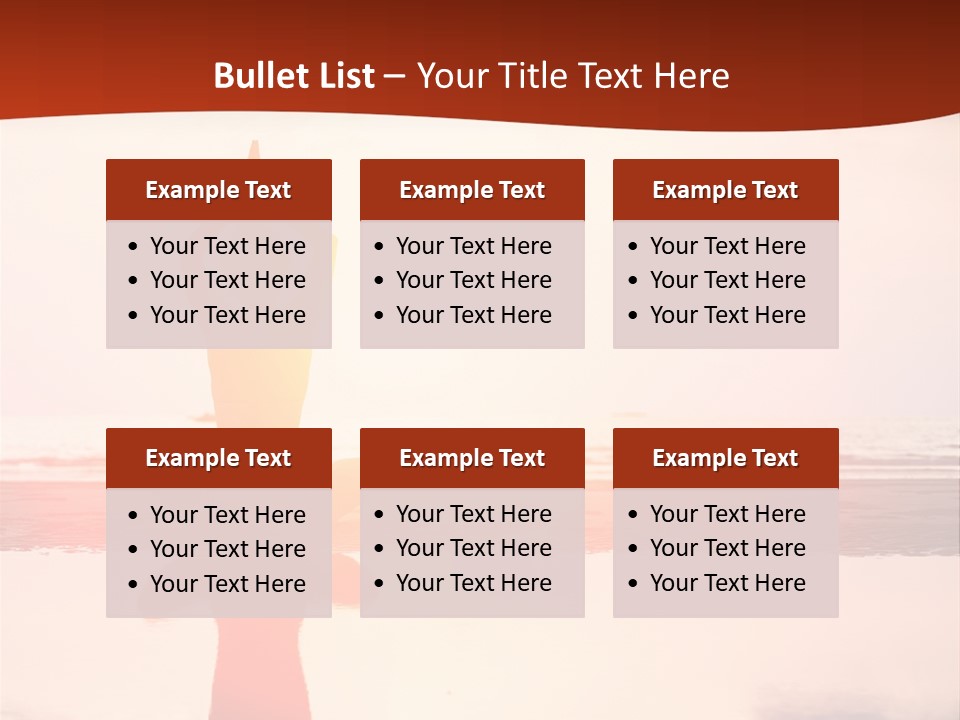 Sunset Spirituality Girl PowerPoint Template