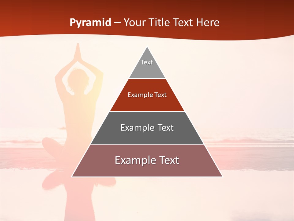 Sunset Spirituality Girl PowerPoint Template