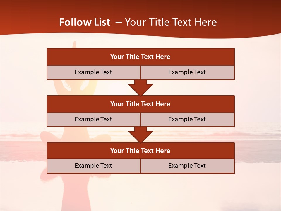Sunset Spirituality Girl PowerPoint Template