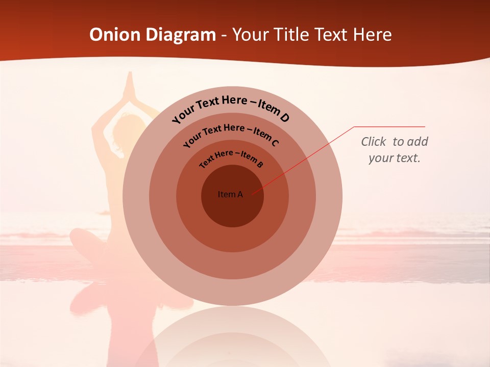 Sunset Spirituality Girl PowerPoint Template