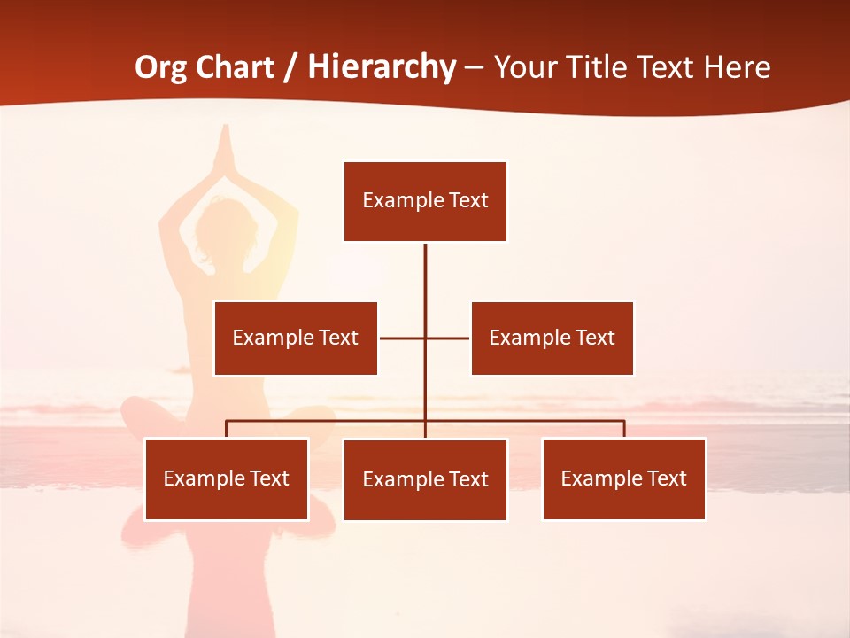 Sunset Spirituality Girl PowerPoint Template