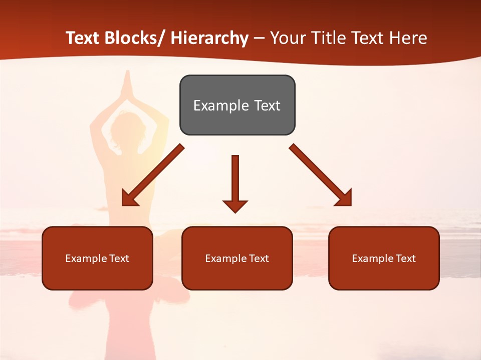 Sunset Spirituality Girl PowerPoint Template