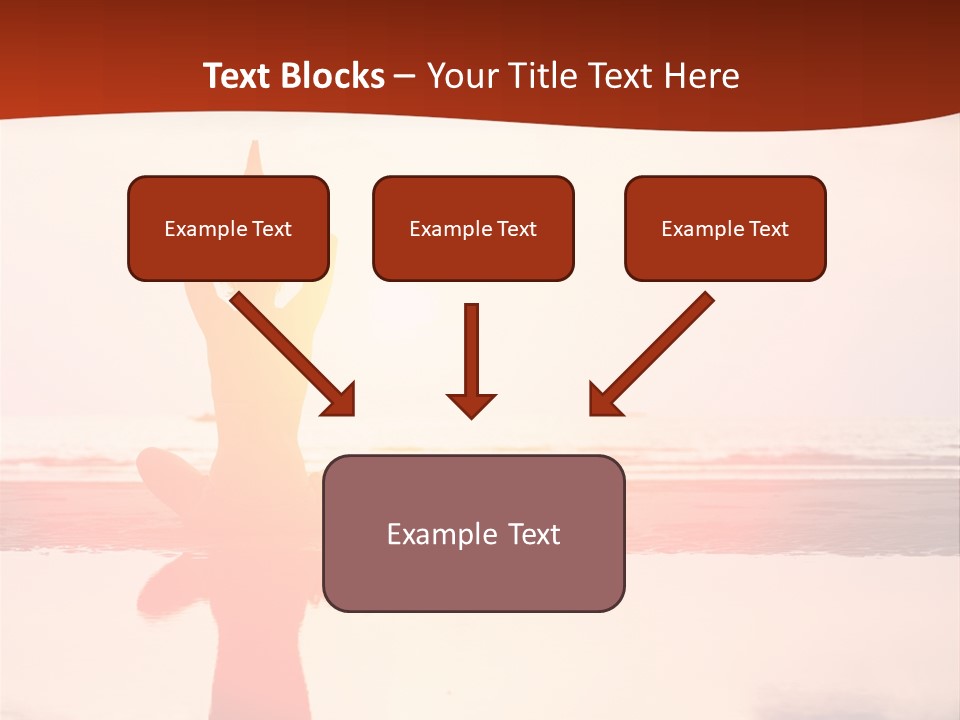 Sunset Spirituality Girl PowerPoint Template