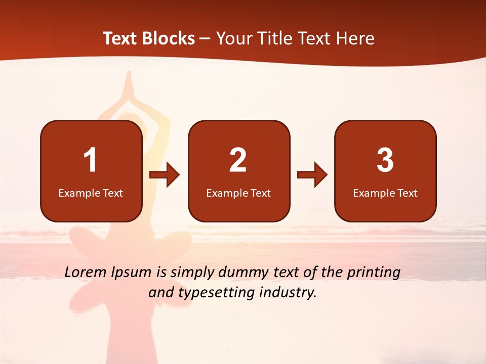 Sunset Spirituality Girl PowerPoint Template