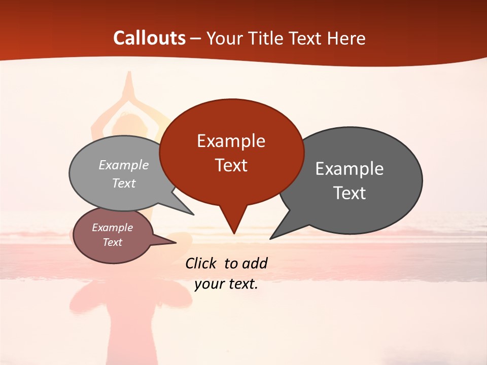 Sunset Spirituality Girl PowerPoint Template