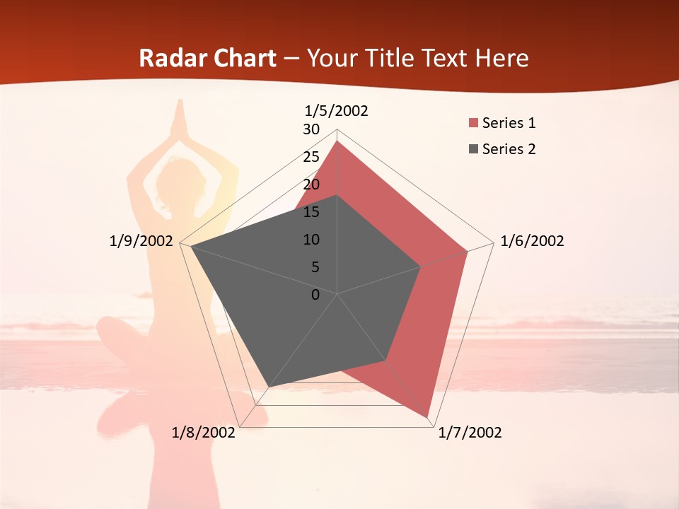 Sunset Spirituality Girl PowerPoint Template