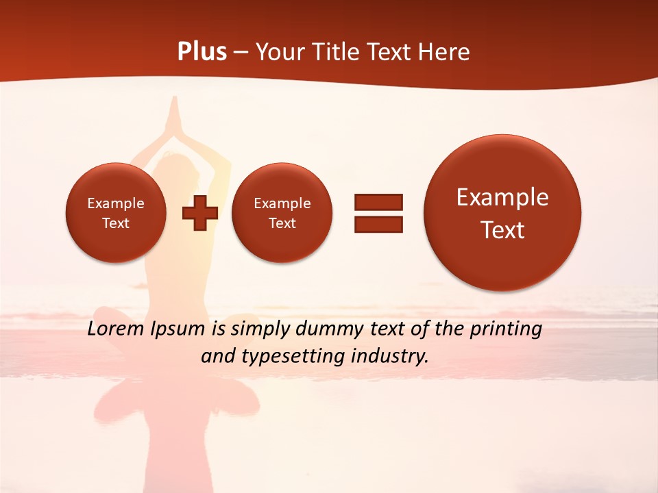 Sunset Spirituality Girl PowerPoint Template