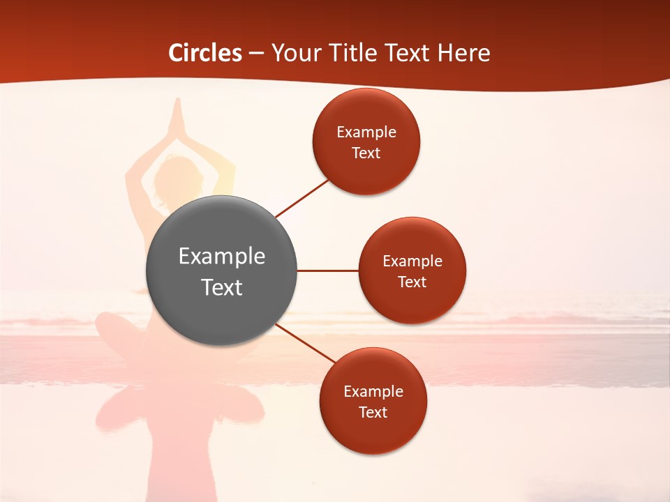 Sunset Spirituality Girl PowerPoint Template