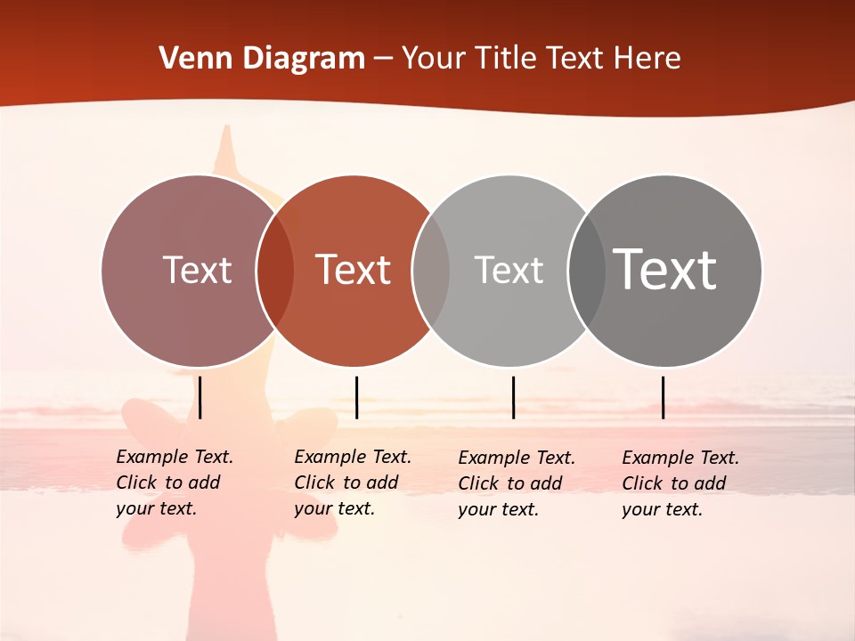 Sunset Spirituality Girl PowerPoint Template