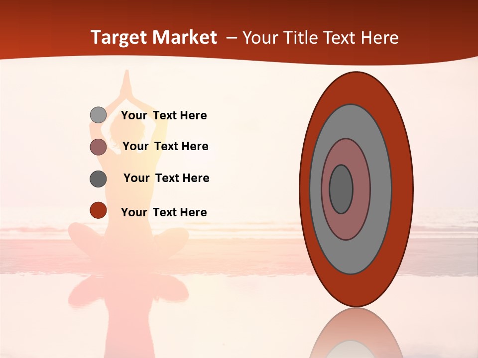 Sunset Spirituality Girl PowerPoint Template