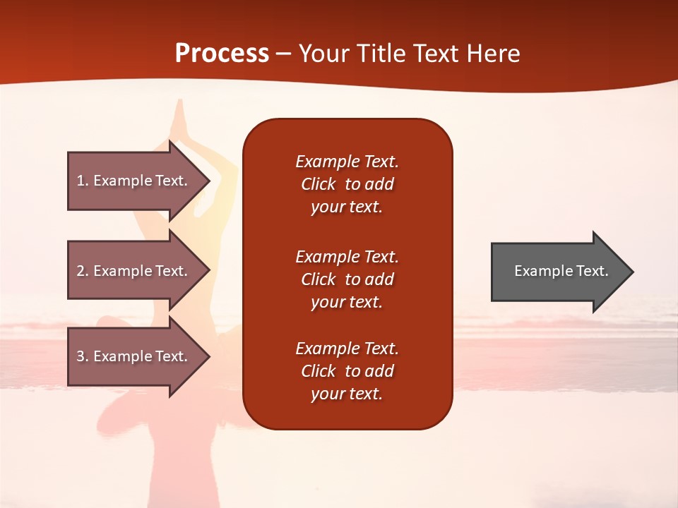 Sunset Spirituality Girl PowerPoint Template