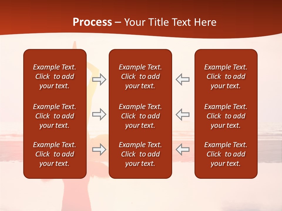 Sunset Spirituality Girl PowerPoint Template