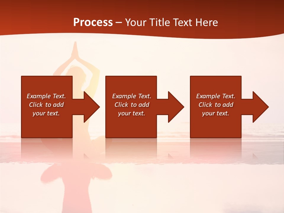 Sunset Spirituality Girl PowerPoint Template