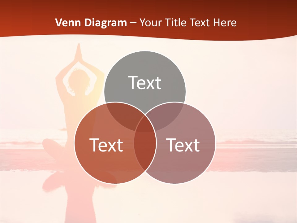 Sunset Spirituality Girl PowerPoint Template